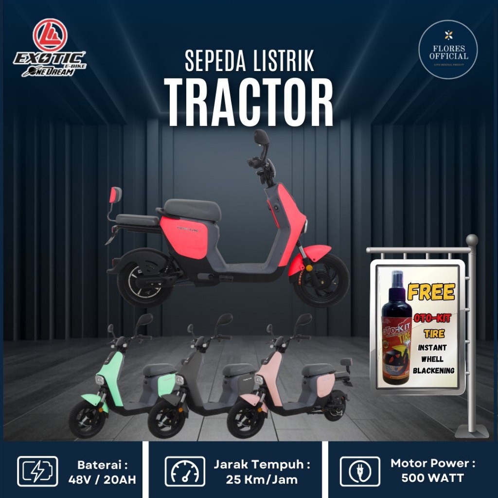 SEPEDA LISTRIK TRACTOR TRACKTOR PACIFIC EXOTIC