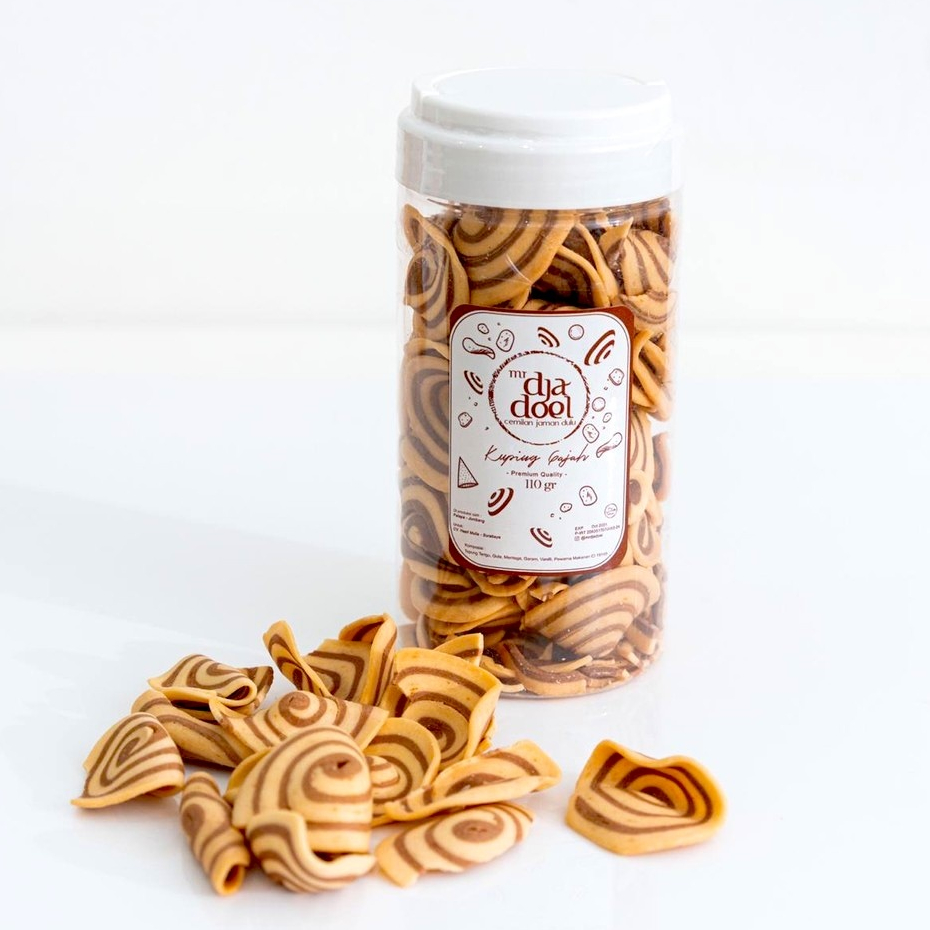 

Kuping Gajah Premium Bulat Original (Toples Mini) - Fomo Snack by Mr Djadoel Camilan Jadul