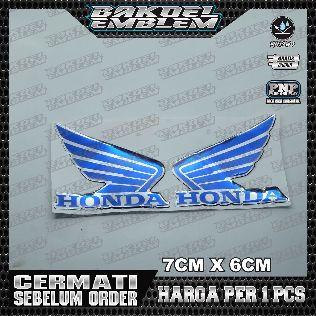 emblem sayap honda / emblem garuda honda / emblem sayap honda biru