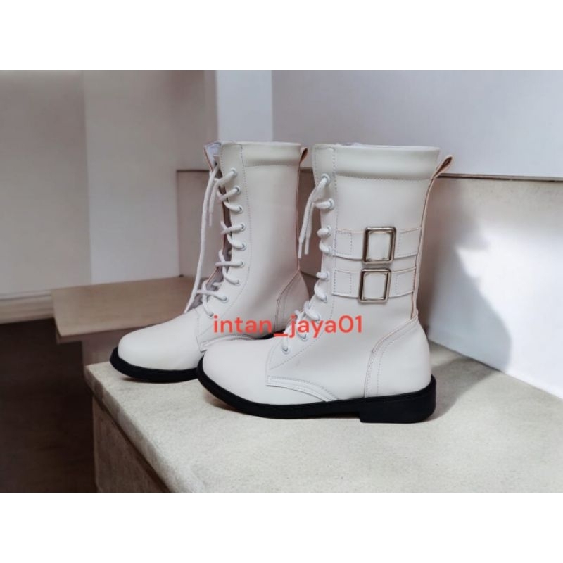 Sepatu pdl gesfer paskibra / lkbb bahan lentur.