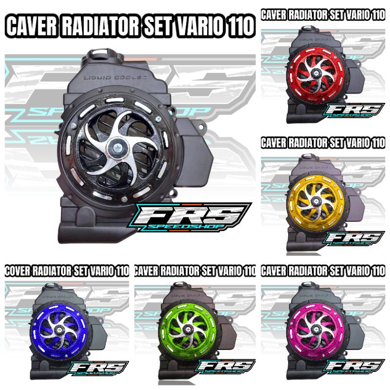 Tutup radiator cover radiator set spiner bulat honda vario 110 techno vario 110 pakai radiator