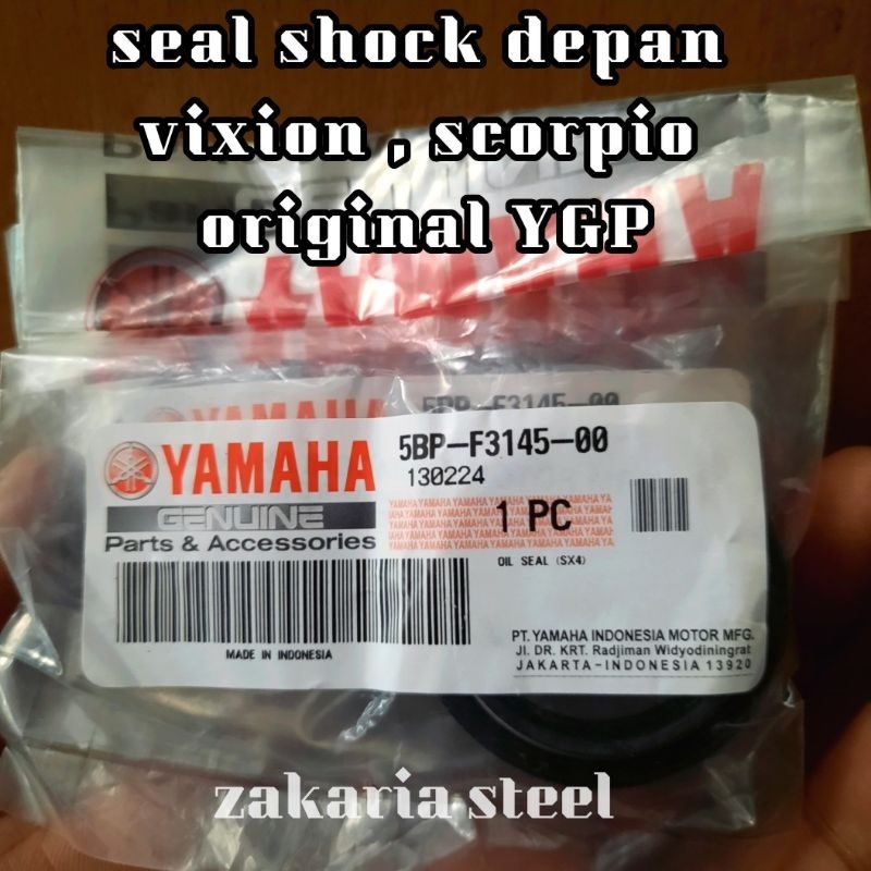 SEAL SIL SHOCK SKOK DEPAN VIXION SCORPIO ORIGINAL YGP