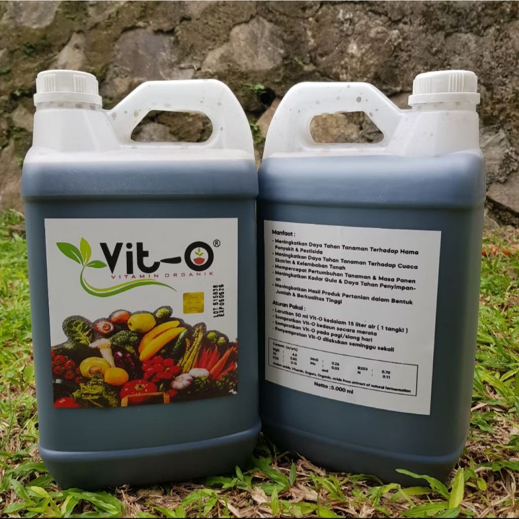 VIT O Tanaman Kemasan 5 Liter Vitamin Nutrisi Tanaman Pupuk Organik 100% Original