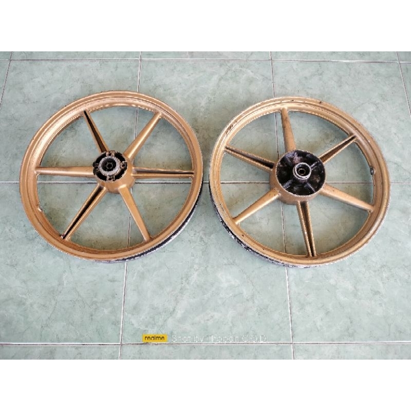 VELG RACING PALANG 6 FOR ALL BEBEK SUZUKI DEPAN CAKRAM BELAKANG TROMOL