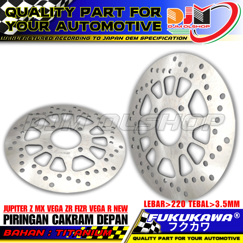 Piringan Cakram Depan Jupiter Vega R New Force Jupiter Mx Old New F1ZR 3.5mm ORI FUKUKAWA