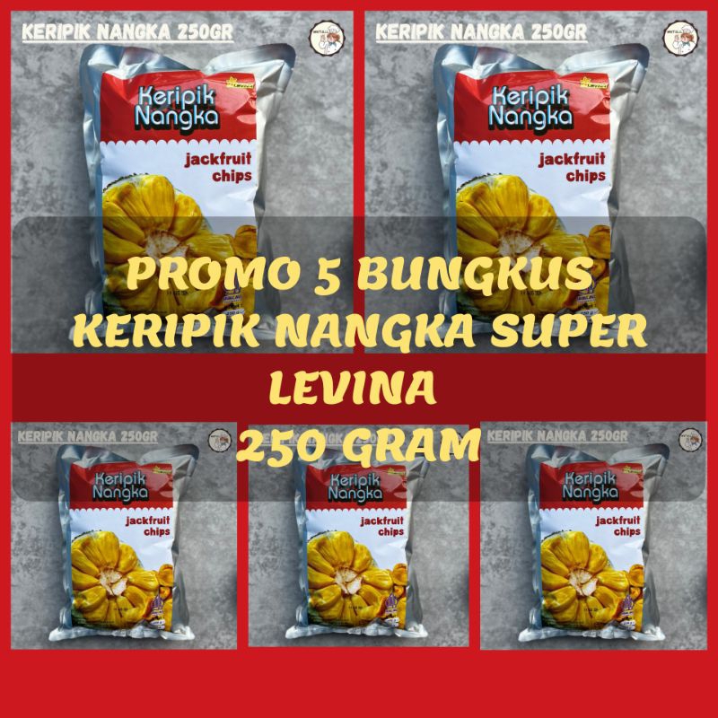 

[PROMO] 5 BUNGKUS CAMILAN KERIPIK BUAH OVEN NANGKA SUPER JACKFRUIT LEVINA 250 GRAM OLEH-OLEH MALANG