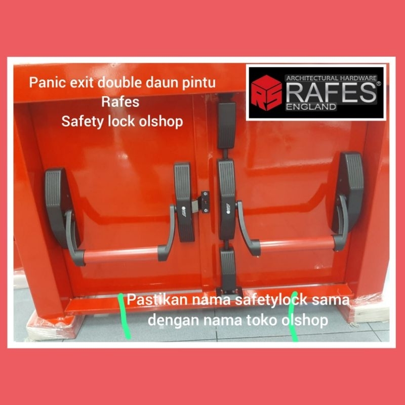 panic exit 2 daun pintu rafes