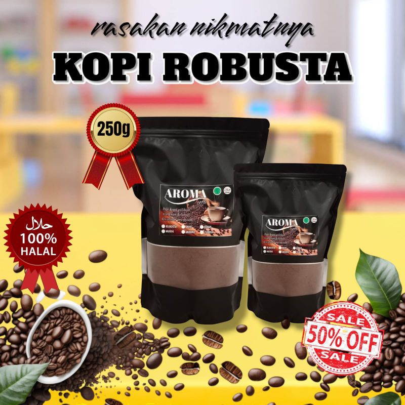 

BUBUK KOPI ROBUSTA ISI 250G