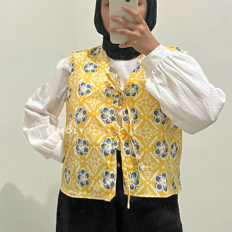 Elois Vest Batik / Vest wanita / Vest Batik Wanita