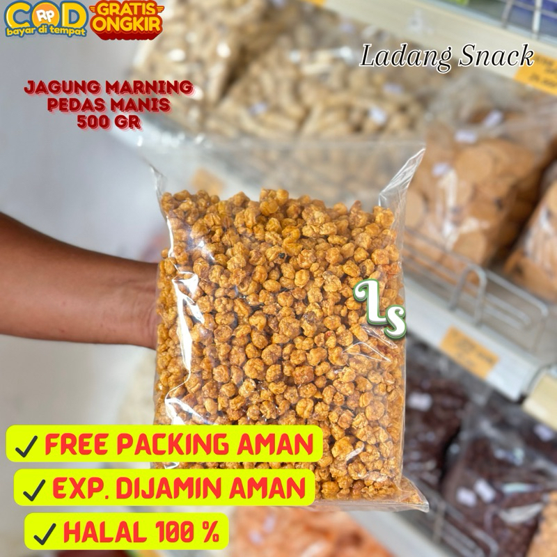 

[500 GR] JAGUNG MARNING RASA PEDAS MANIS / CEMILAN JADUL PEKANBARU JAGUNG MARNING PEDAS MANIS RAPUH TIDAK KERAS / JAGUNG GARING PEDAS MANIS / JPM / LADANG SNACK PEKANBARU / LADANG SNACK PKU