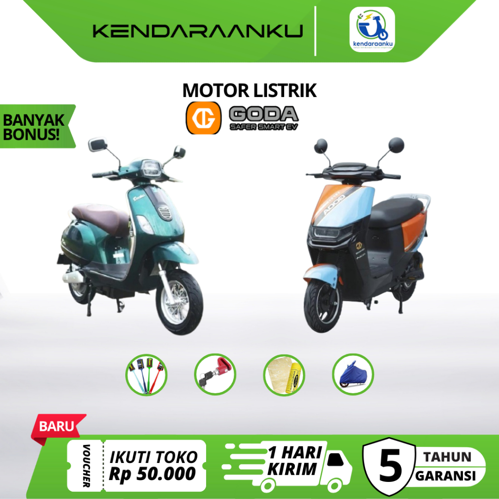 MOTOR LISTRIK GODA TERMURAH RAPTOR LION - KENDARAANKU