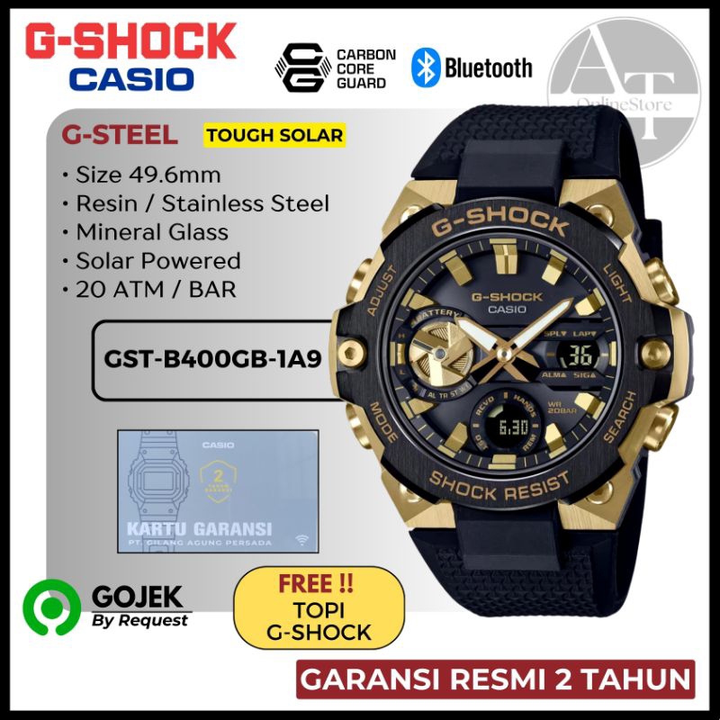 Jam Tangan Pria Casio G-SHOCK GST-B400GB-1A9DR GSTB400GB ORIGINAL Resmi