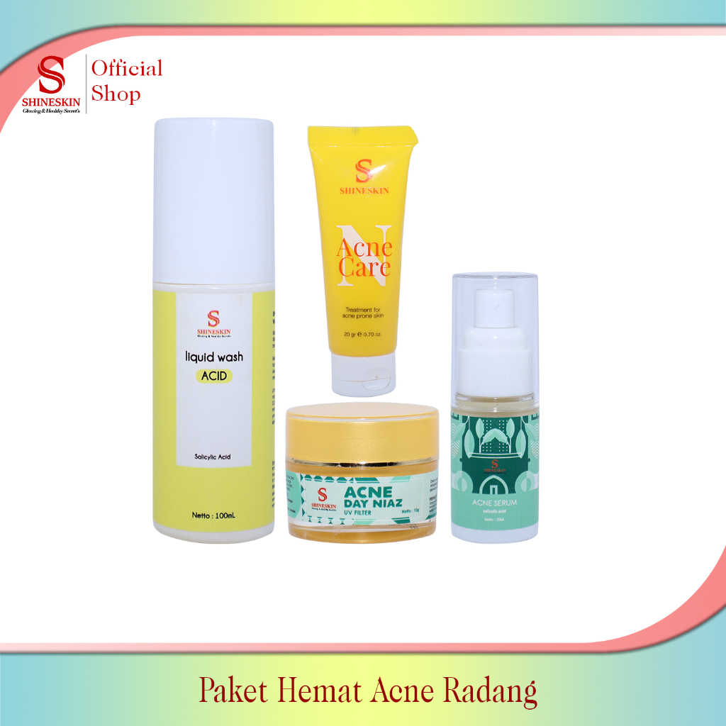 Shineskin paket hemat acne radang