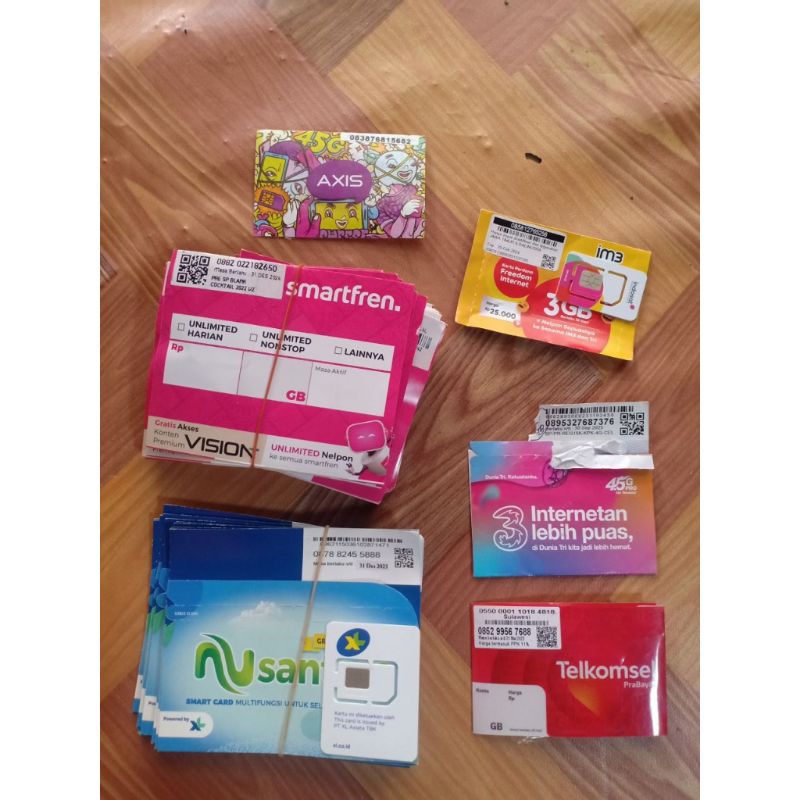 Kartu kosong DIGITAL TRI MASIH SEGEL perdana zero nomor murah meriah