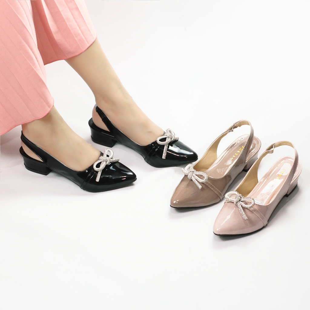 Sandal Heels Wanita 3 cm Hak Tahu Sandal Hak Tahu Wanita Heels Wanita Terbaru 3 cm Sandal Heels Wani