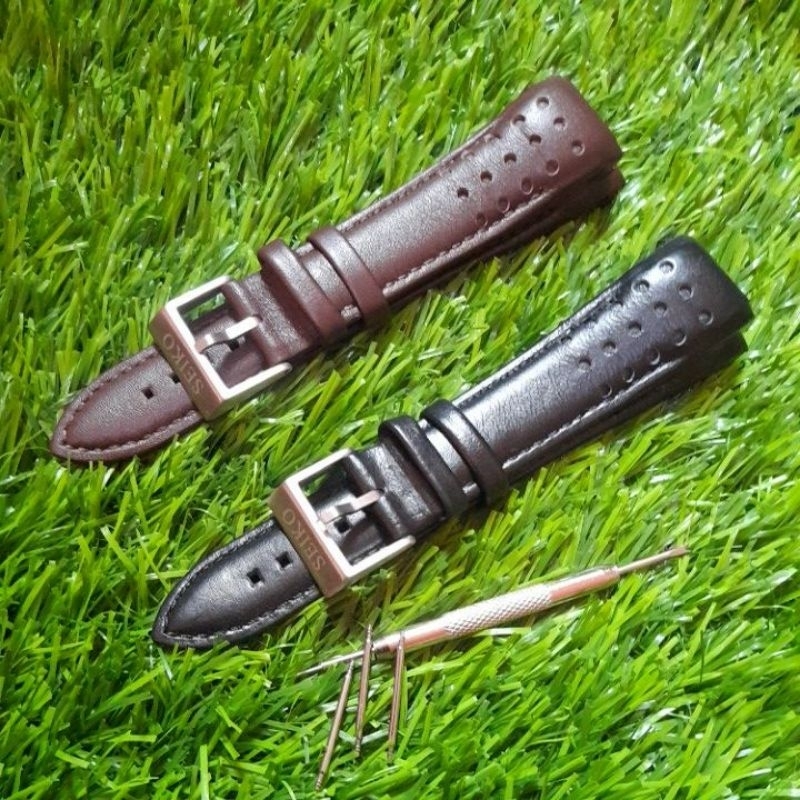 Strap Tali Jam Seiko Sportura Tali Kulit Curved 21mm Tali Jam Seiko
