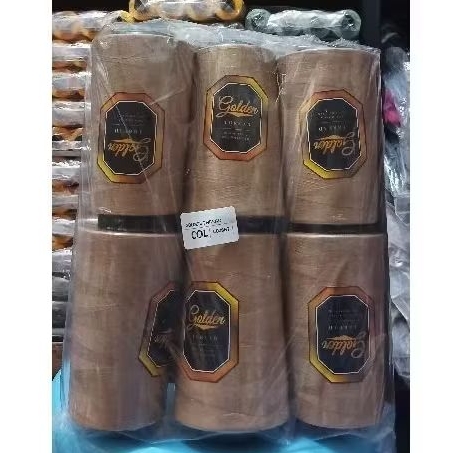 

benang jahit golden 5000yard esrna khaki harga untuk 6pcs