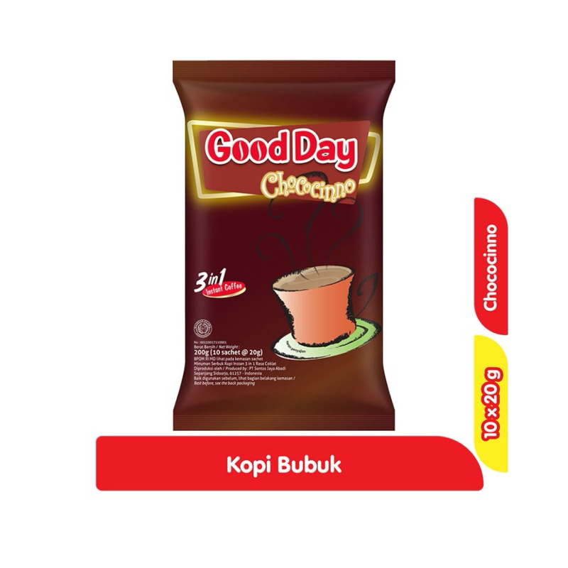 

Good Day Kopi Instan 3 in 1 Chococinno 10 x 20 gram