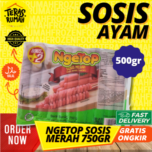 

NGETOP - SOSIS AYAM MERAH PANJANG 750gr