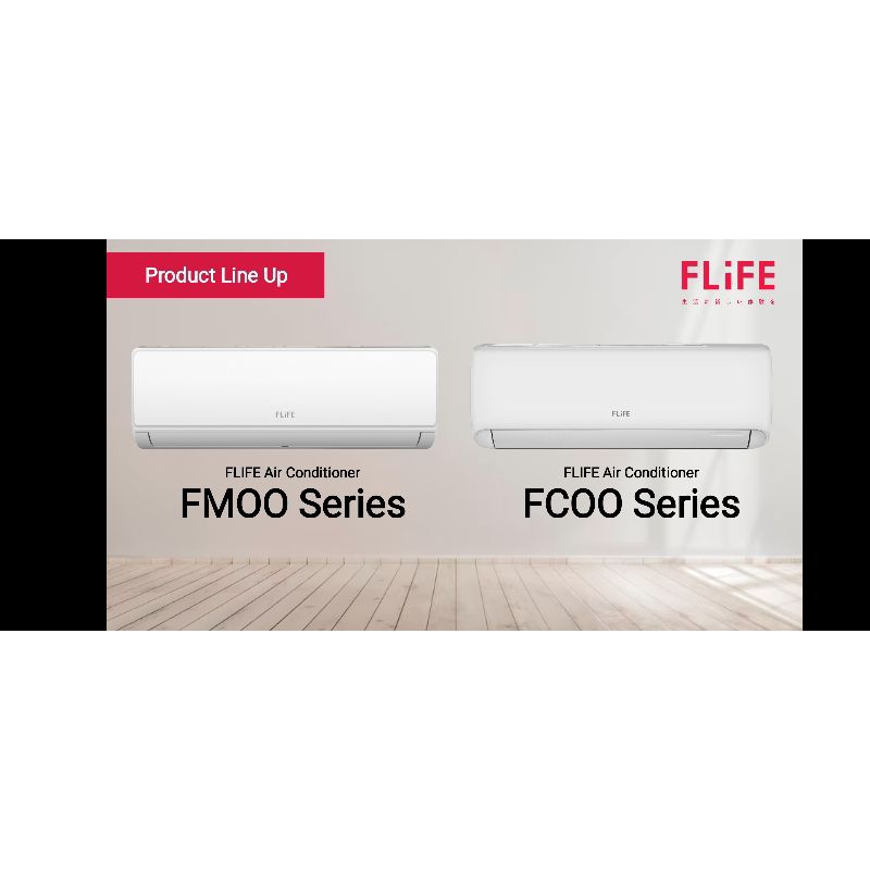 FLIFE AC LOW WATT 1.5PK - Hemat Listrik - Auto Clean - FAC-12FCOO - 950Watt