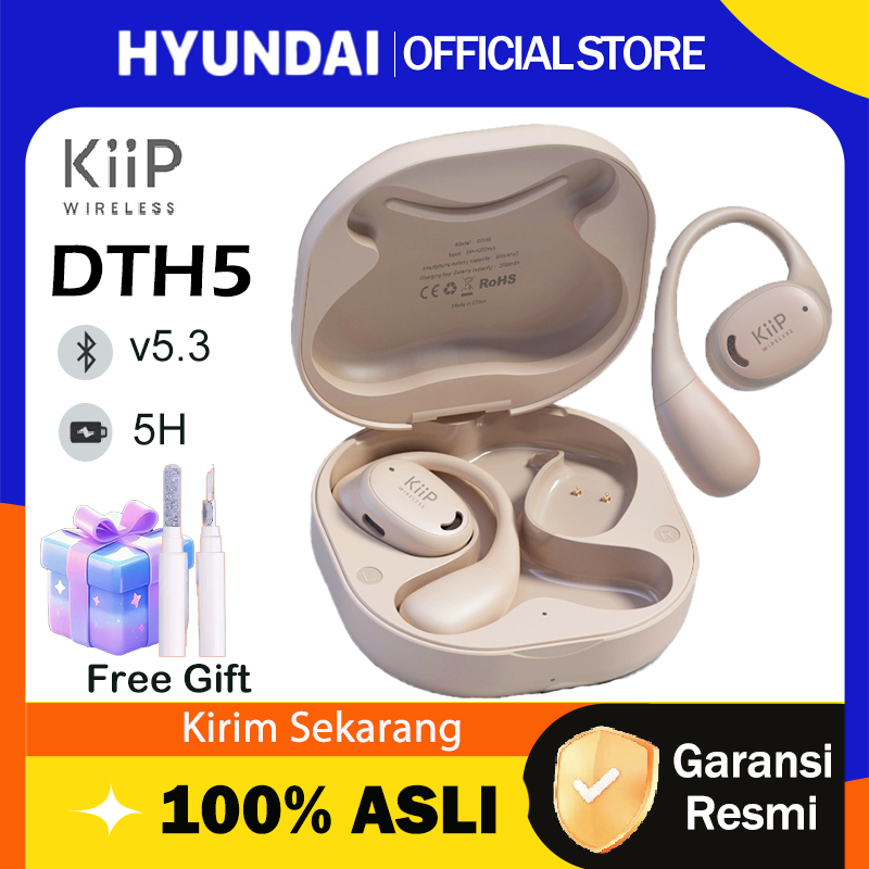 Hyundai X Kiip Wireless DTH5 Tws Bluetooth Headset Headphone Earphone Earhook