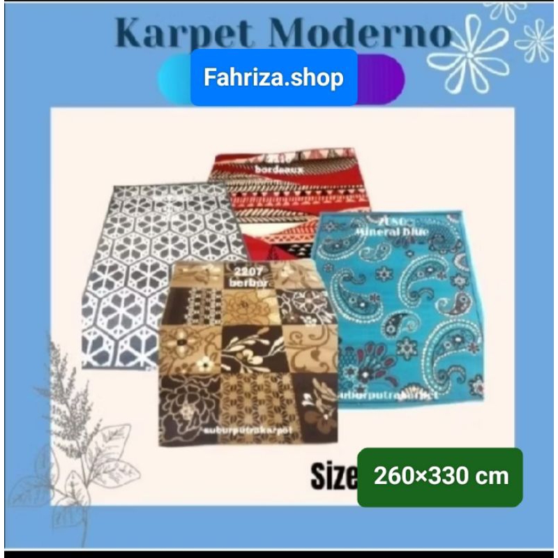 KARPET PERMADANI MODERNO/KARPET LANTAI UK 260×330