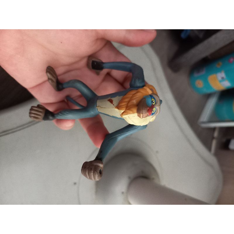 action figure happy meal rafiki simba lion king second loose