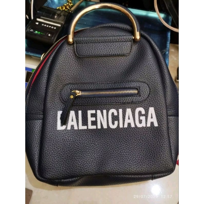 Tas ransel kulit jeruk wanita