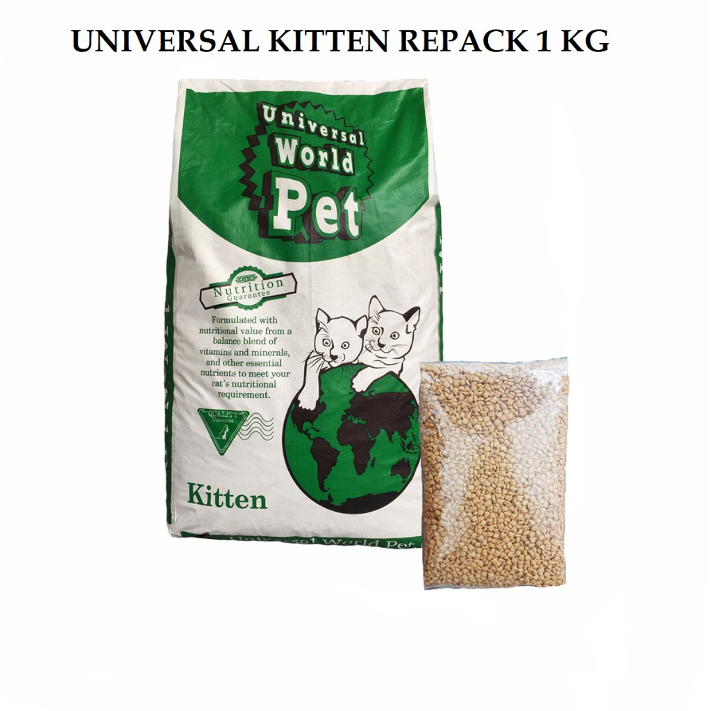 UNIVERSAL KITTEN REPACK 1KG - MAKANAN KERING UNIVERSAL CAT KITTEN 1 KG