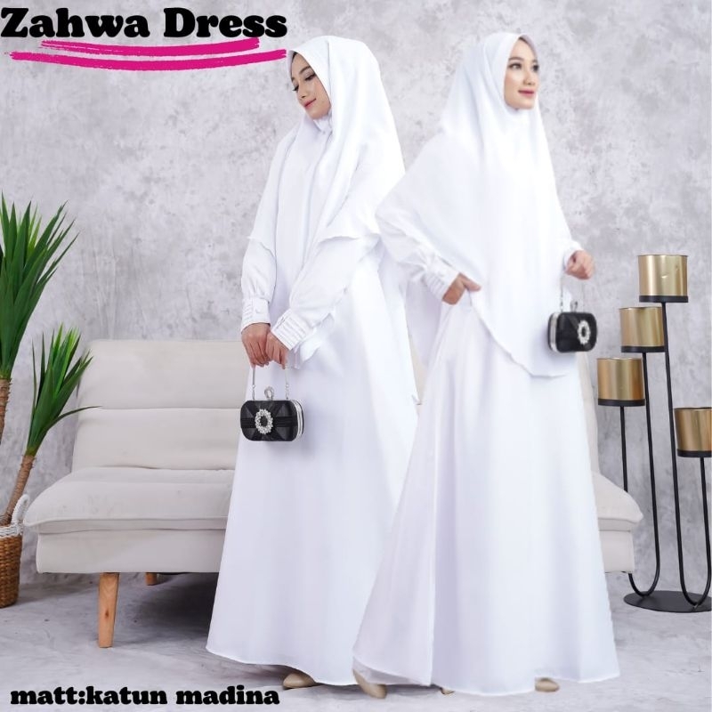 Gamis Putih bersih  / gamis umroh / Toyobo /madina