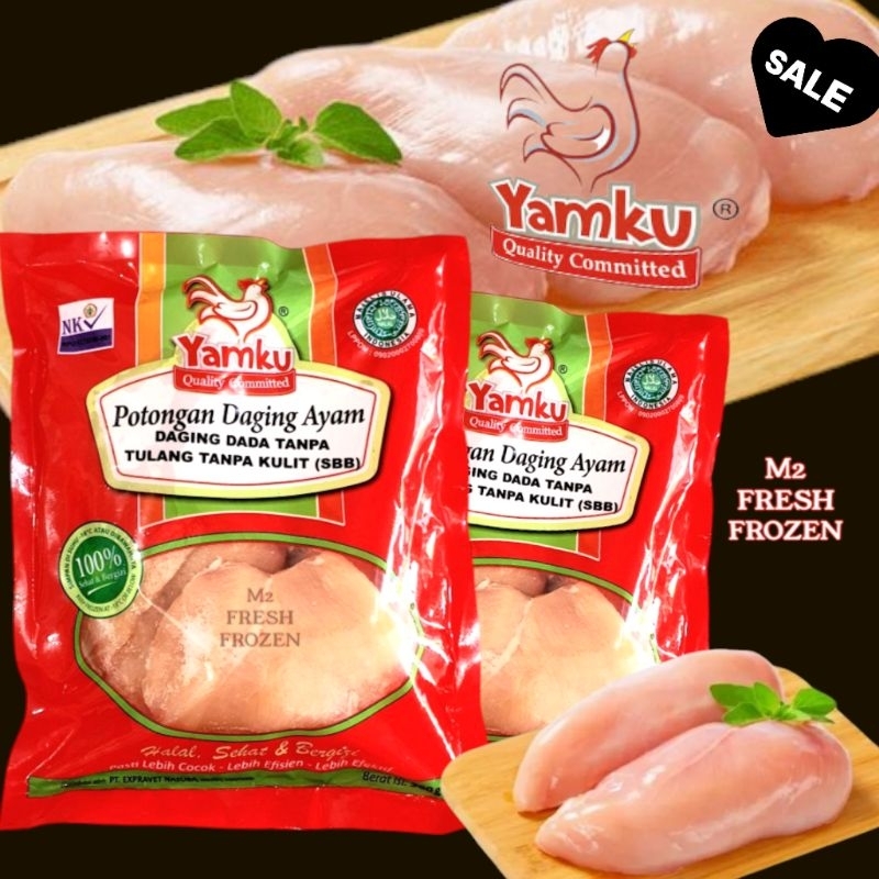 

Yamku Dada Ayam Tanpa Tulang Tanpa Kulit |500 Gr| 1kg |