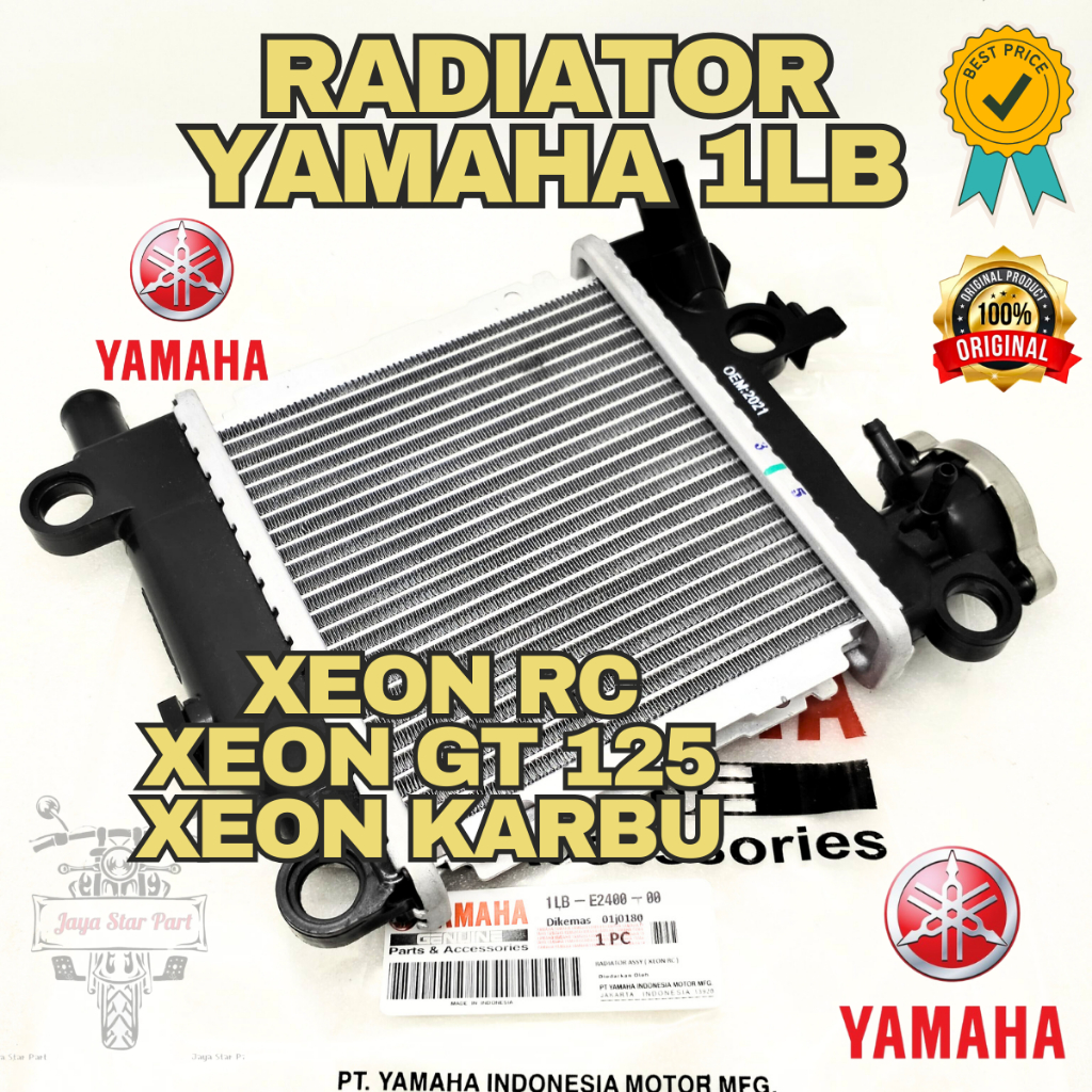 ORI RADIATOR ASLI ORIGINAL YAMAHA 1LB UNTUK MOTOR XEON RC , XEON GT 125 , XEON KARBU PENDINGIN MESIN