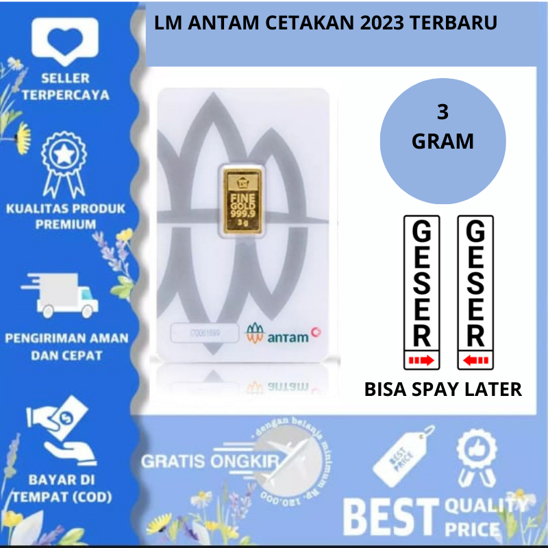 EMAS 3 GRAM CERTICARD ANTAM BUMN TERBARU EMAS ANTAM 3 GRAM LOGAM MULIA ANTAM EMAS 3 GRAM ANTAM
