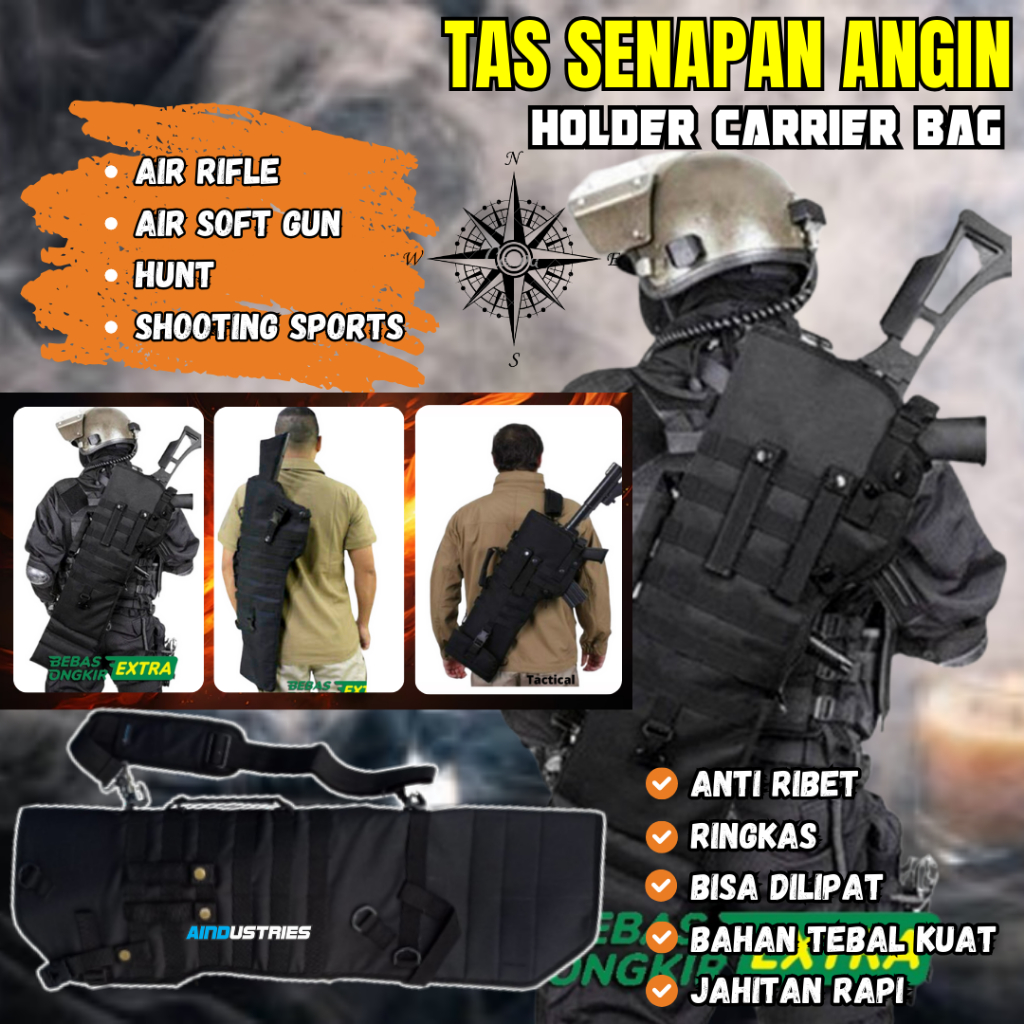 Tas Multipump PCP Uklik Gejluk BullUp Jahitan rapi Kuat Bahan tebal tali bahu empuk Ringkas bisa dil