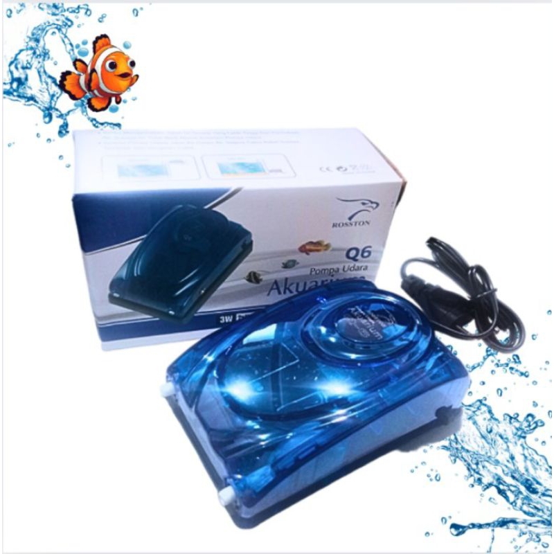 ROSSTON L2 || Q6 Pompa Udara Airpump aerator udara aquarium