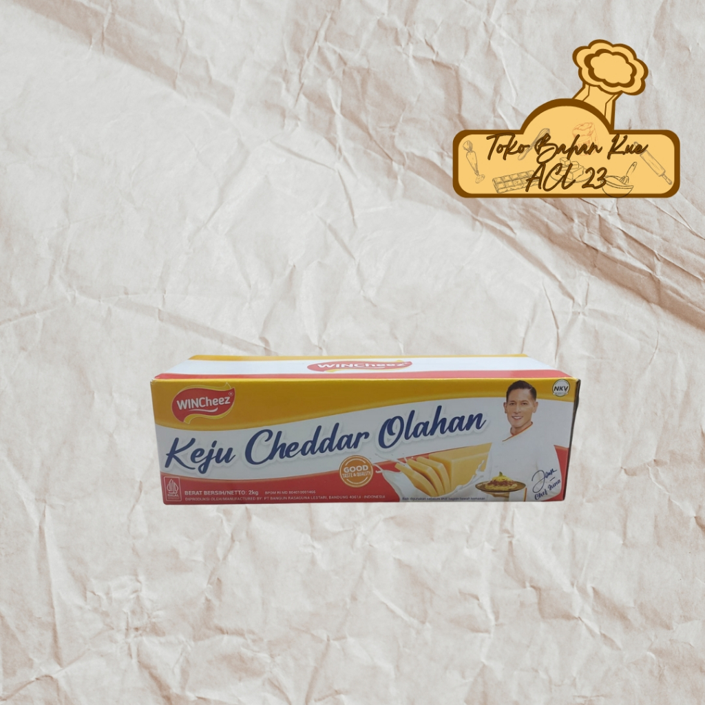 

Wincheez Cheedar/Keju Cheddar Olahan/Processed Cheddar Cheese 2Kg