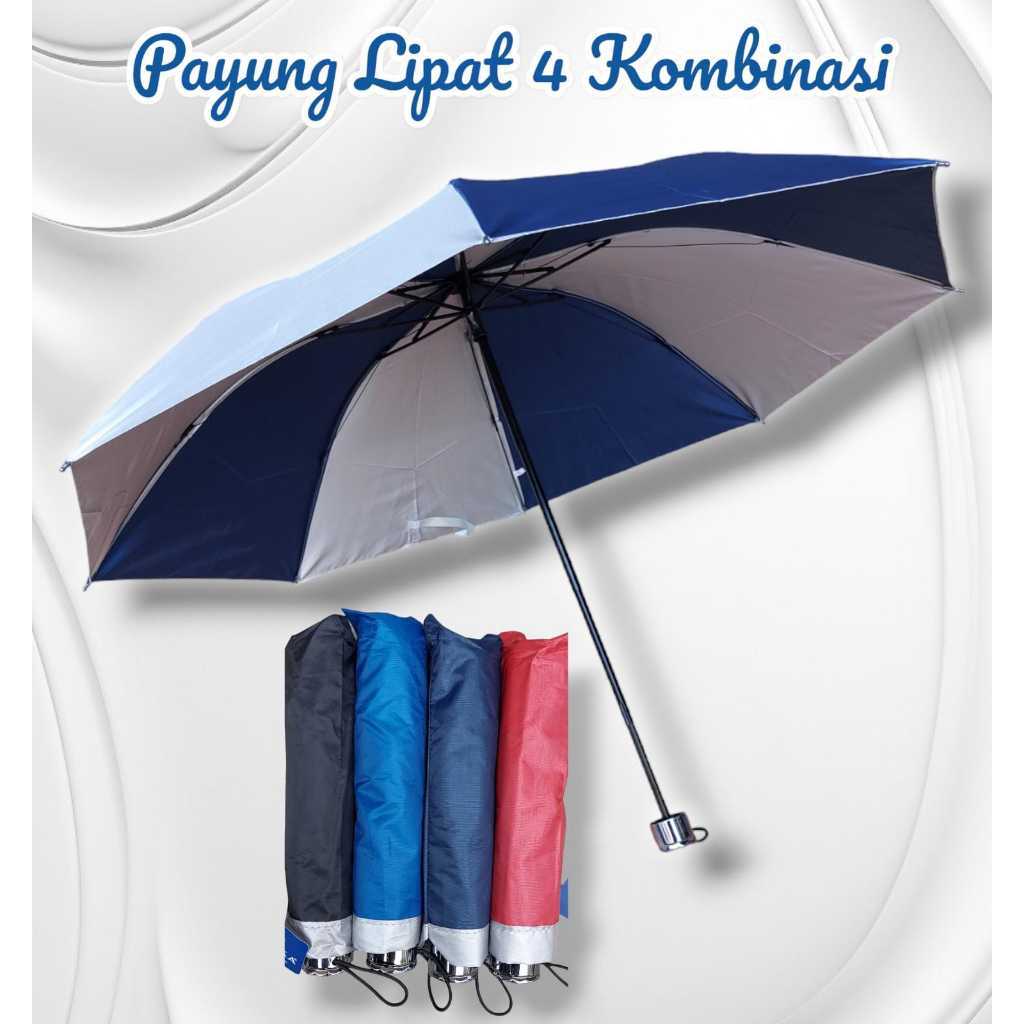 {NEW Payung Lasika} Payung Lipat 4 Lasika Kombinasi 2 Warna