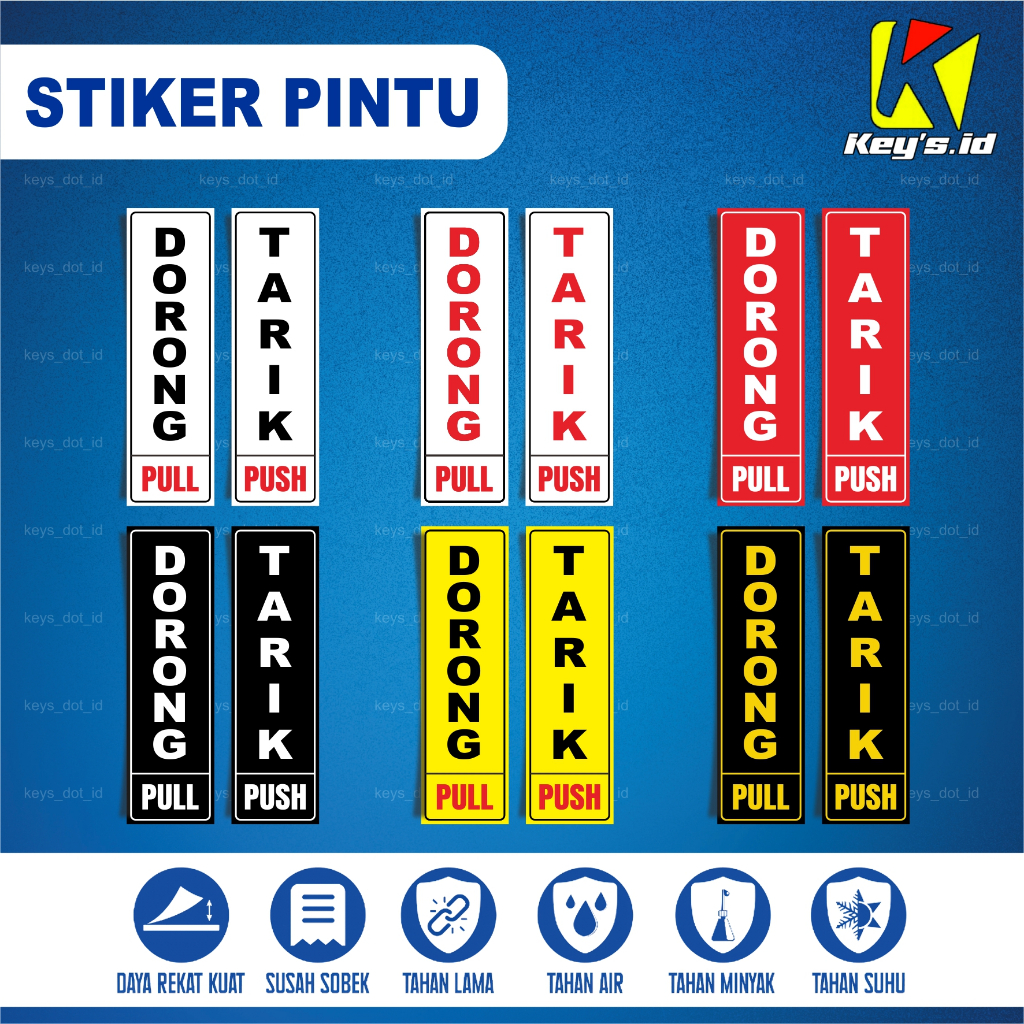 

STIKER PINTU TARIK DORONG PUSH PULL, STIKER SIGN PINTU PUSH PULL GESER