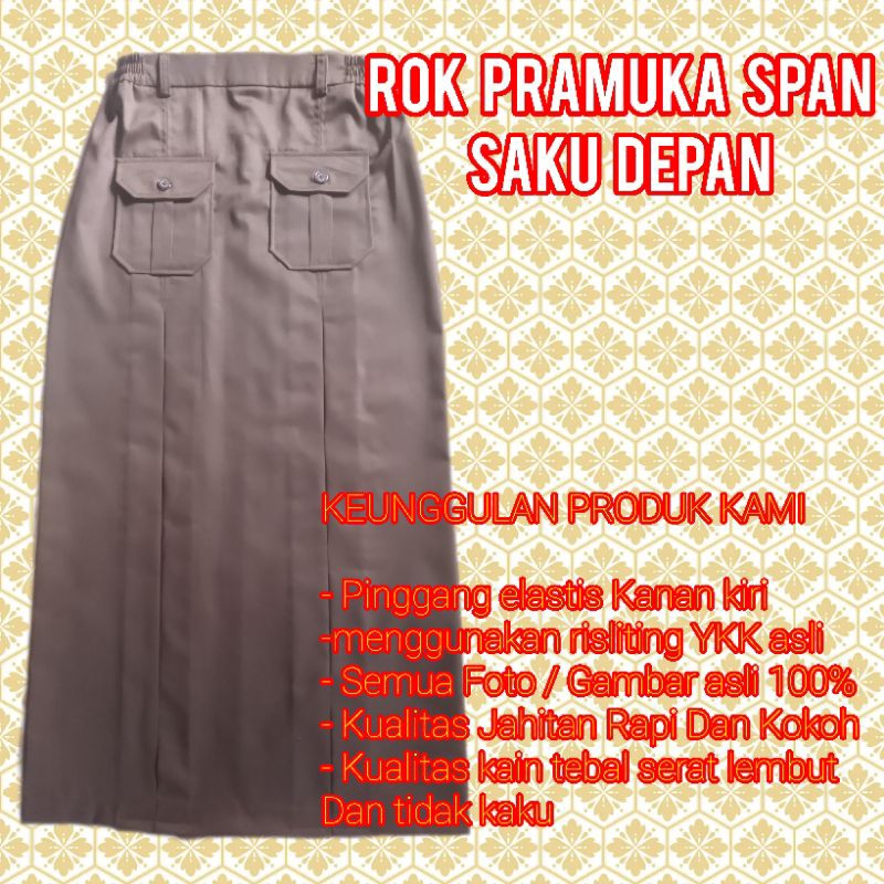 Rok pramuka smp#ROK SPAN PRAMUKA SAKU DEPAN SMP#SERAGAM PRAMUKA SMP#SERAGAM SEKOLAH#AZKA SAFLAICING