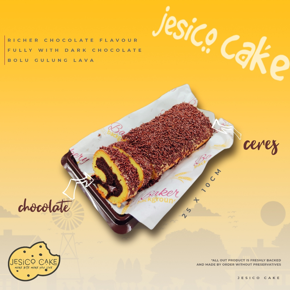 

Jesico Cake Bolu Gulung Cake Roll Chocolate Roll Tart Coklat