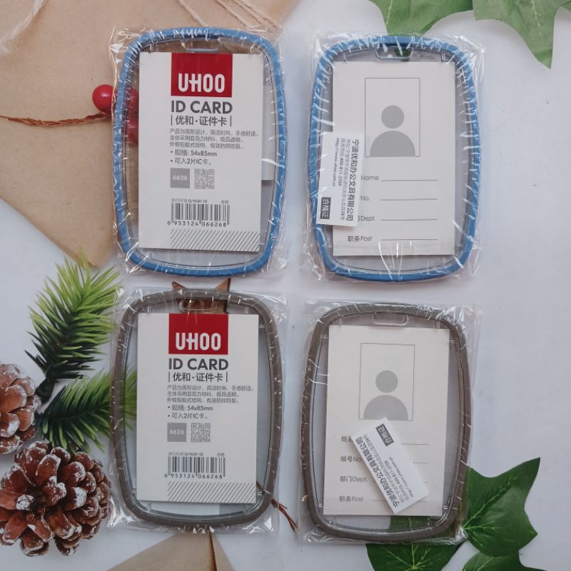 

UHOO ID Card 6626 Card Holder Name Tag Wadah Kartu Pengenal Identitas