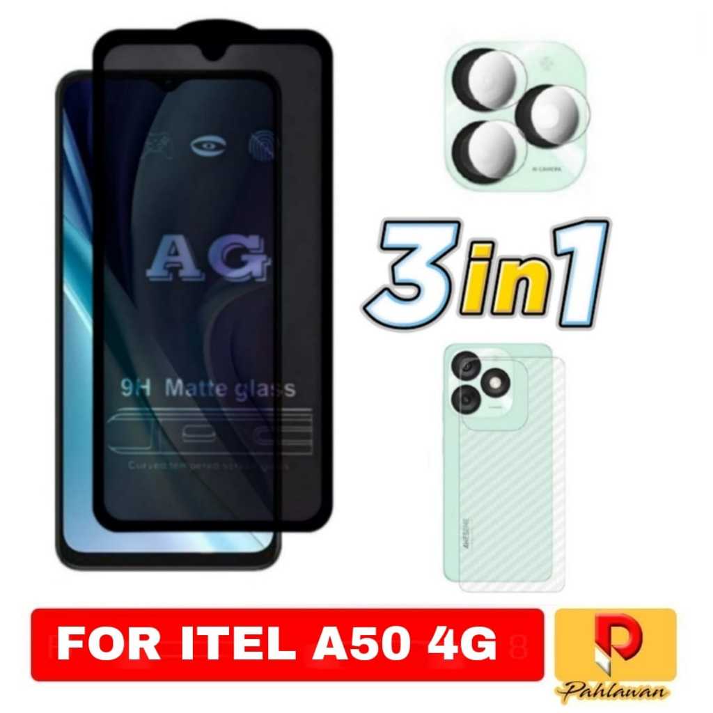 Tempered Glass AG Matte 9H Anti Fingerprint ITEL A50