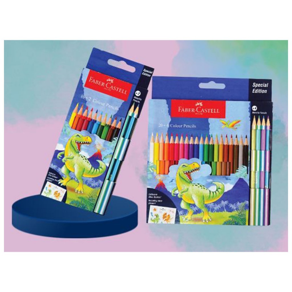 

Colou Pencil Dino 12 - 24 Colours Faber Castel - Pensil Warna Faber Castel