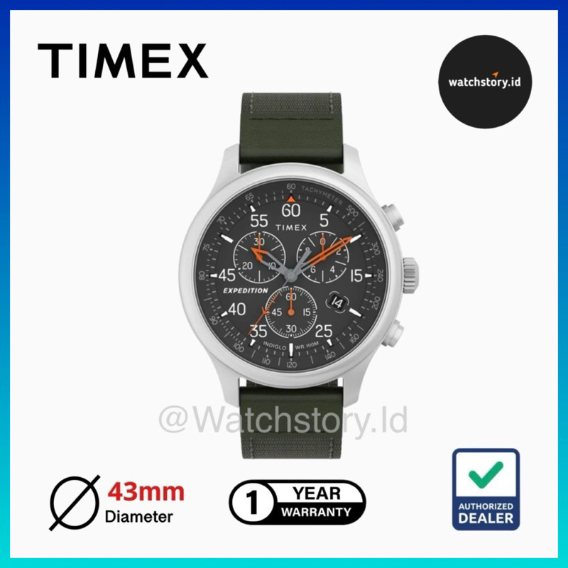 Jam Tangan Analog Timex Field Chronograph TW4B26700