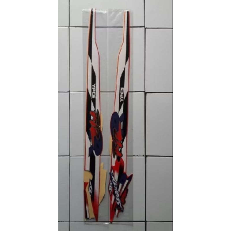 striping stiker list Yamaha Fiz R Fi Z r 1997 merah putih