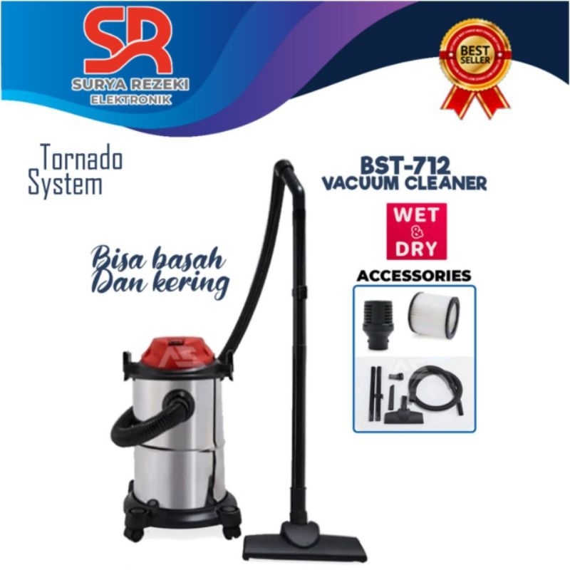 VAKUM CLEANER DENPOO PENGHISAP DEBU&BASAH BST 712