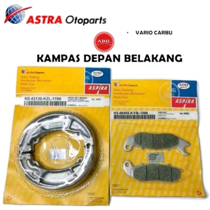 kampas rem depan belakang beat vario 125 vario 150 scoopy spacy aspira