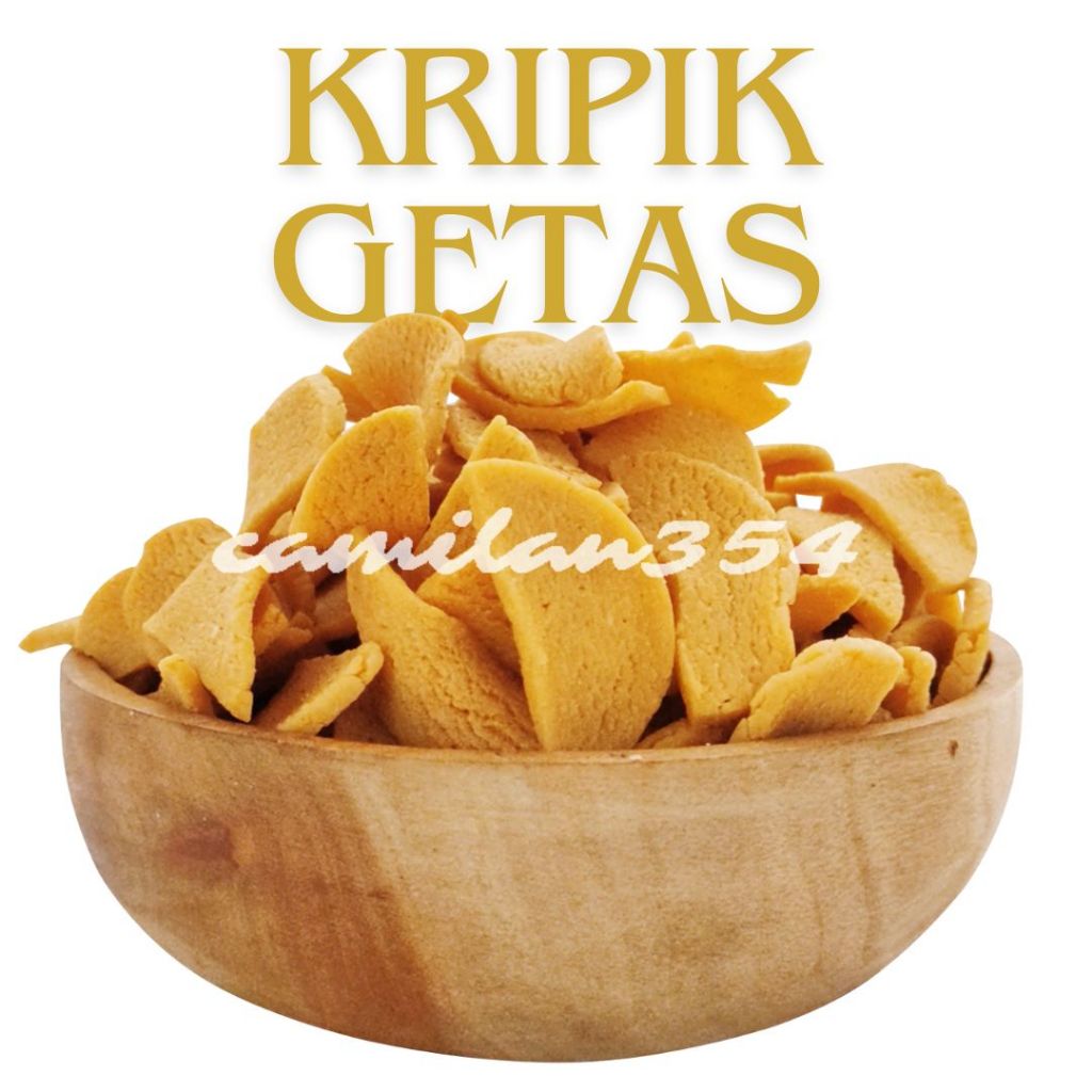 

[TERLARIS] Keripik Getas Hafizah Gurih Renyah - 1000gr / Kripik Kemplang Tepung Beras Khas Gresik Snacks Asin Cemilan Snack Makanan Camilan