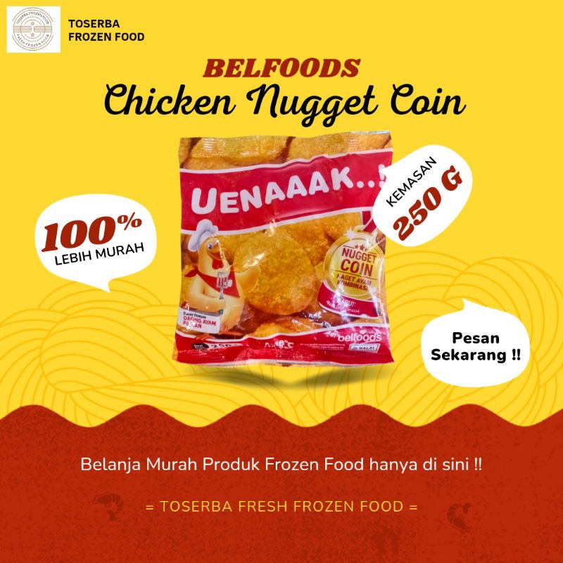 

BELFOODS Uenaaak Chicken Nugget Coin 250g