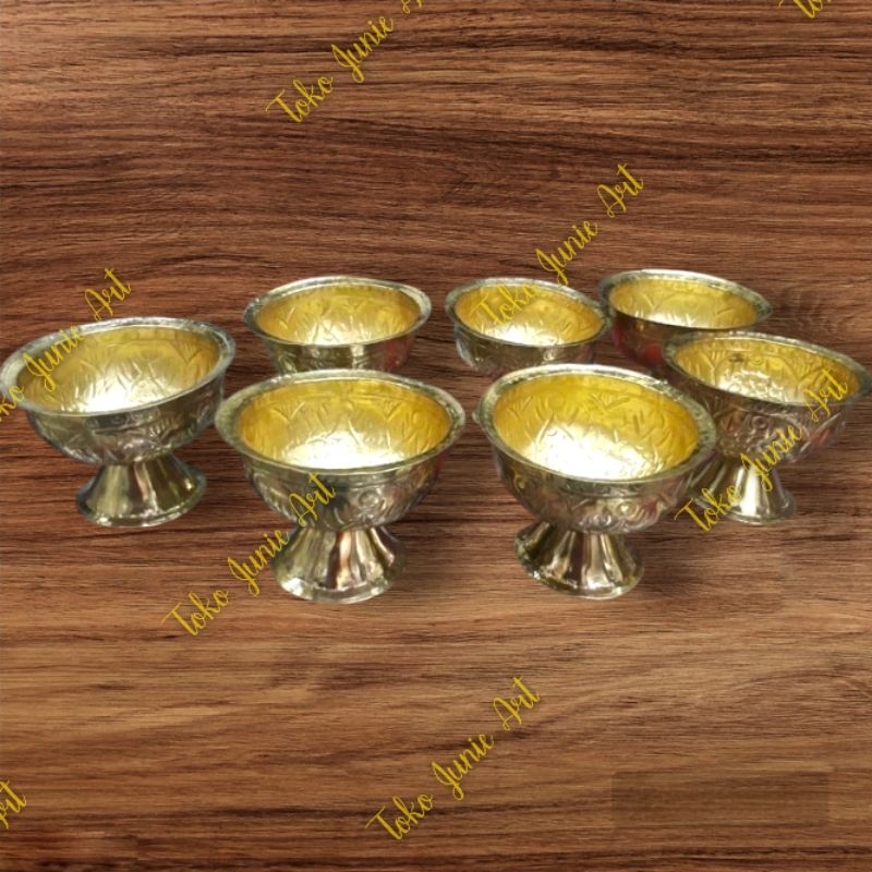 MANGKOK / BOKOR KUNINGAN KECIL 7 SUMBER BOKOR SIRAMAN ( HARGA PERBIJI )